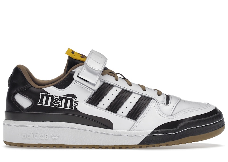 Adidas Men's Originals x M & Ms Forum Low Casual Shoes in Brown/White/Brown Size 11.0 Leather