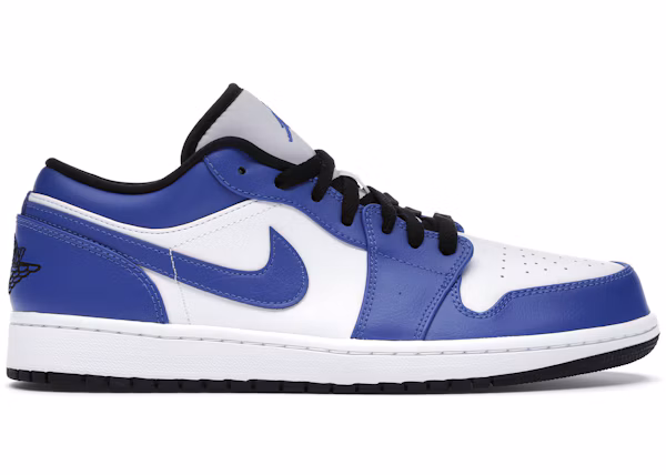 2020 Nike Air Jordan 1 Low Game Royal 5-13 White Blue Black 553558-124