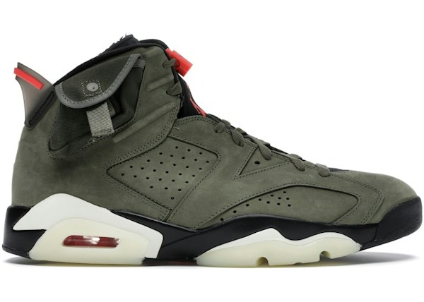 Jordan Air 6 (Medium Olive/Black-Sail/Univer 10.5) (B07YZMCPVT)